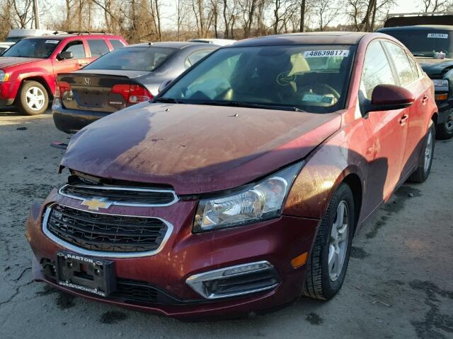 1G1PE5SBXG7179136 - 2016 CHEVROLET CRUZE LIMI RED photo 2