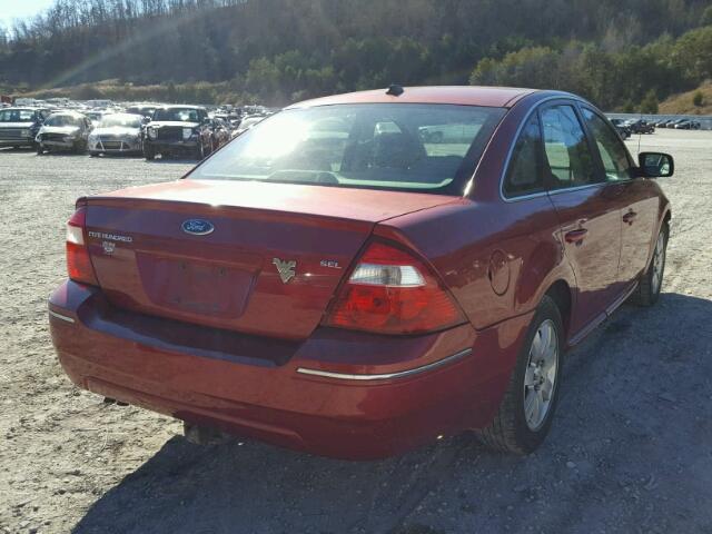 1FAHP24107G127738 - 2007 FORD FIVE HUNDR BURGUNDY photo 4