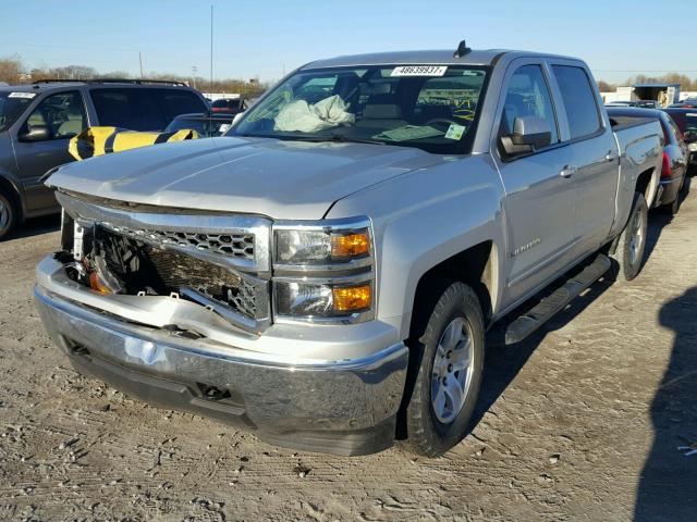 3GCUKREH7FG278655 - 2015 CHEVROLET SILVERADO SILVER photo 2