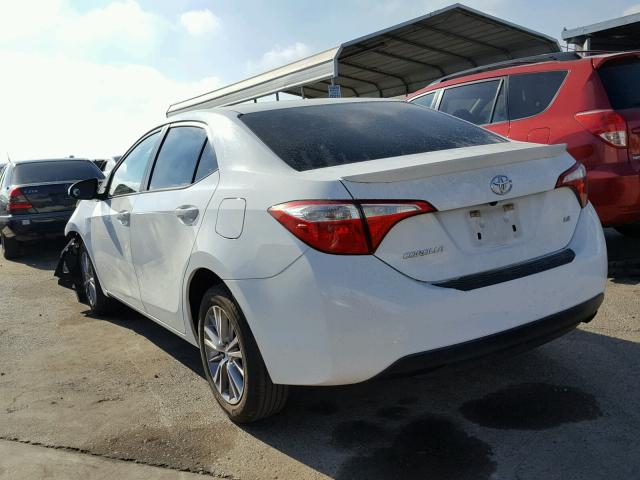 5YFBURHE6FP263397 - 2015 TOYOTA COROLLA L WHITE photo 3