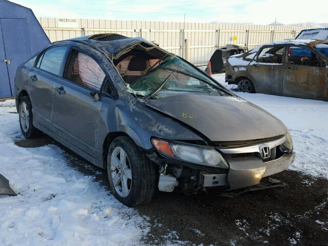 2HGFA16868H504748 - 2008 HONDA CIVIC EX GRAY photo 1