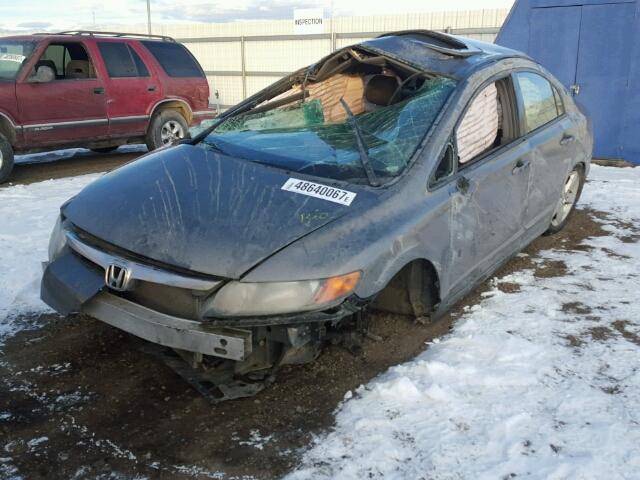 2HGFA16868H504748 - 2008 HONDA CIVIC EX GRAY photo 2