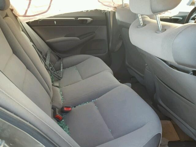 2HGFA16868H504748 - 2008 HONDA CIVIC EX ნაცრისფერი ფოტო 6