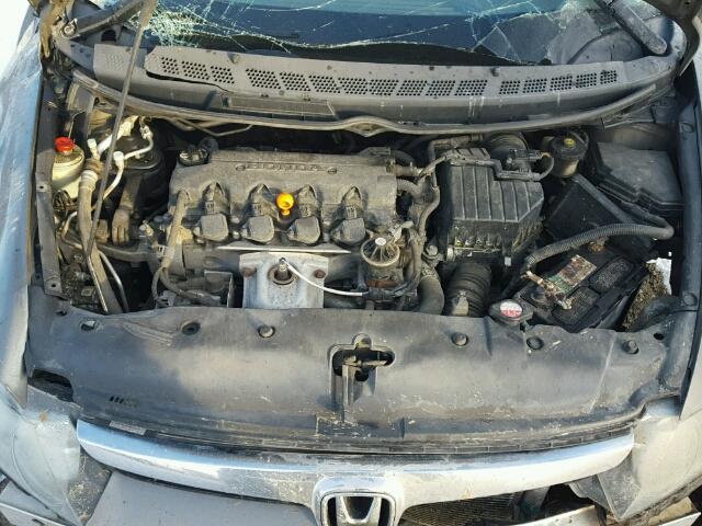 2HGFA16868H504748 - 2008 HONDA CIVIC EX ნაცრისფერი ფოტო 7