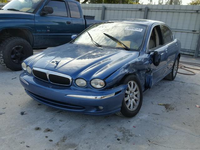 SAJEA51D22XC84408 - 2002 JAGUAR X-TYPE 2.5 BLUE photo 2