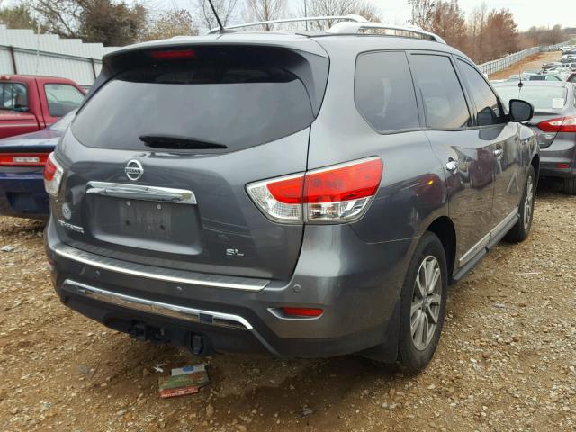 5N1AR2MN3FC711948 - 2015 NISSAN PATHFINDER GRAY photo 4