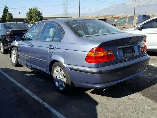 WBAET37452NG83116 - 2002 BMW 325 I BLUE photo 3