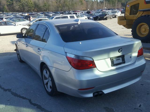 WBANF33567CS39653 - 2007 BMW 525 XI SILVER photo 3