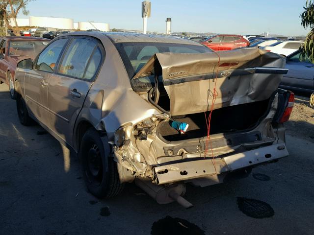 1G1ZS58F08F107378 - 2008 CHEVROLET MALIBU LS ოქროსფერი ფოტო 3