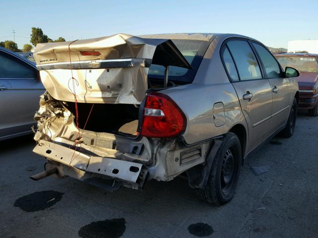 1G1ZS58F08F107378 - 2008 CHEVROLET MALIBU LS ოქროსფერი ფოტო 4