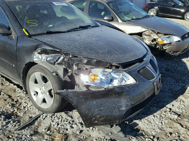 1G2ZG57B394180821 - 2009 PONTIAC G6 BLACK photo 10