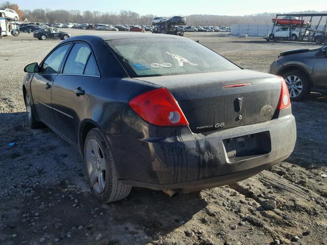 1G2ZG57B394180821 - 2009 PONTIAC G6 BLACK photo 3