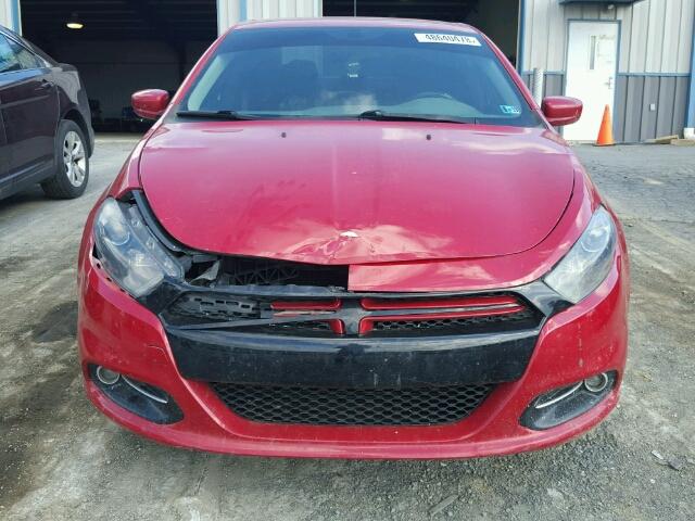 1C3CDFBH5DD648783 - 2013 DODGE DART SXT RED photo 9