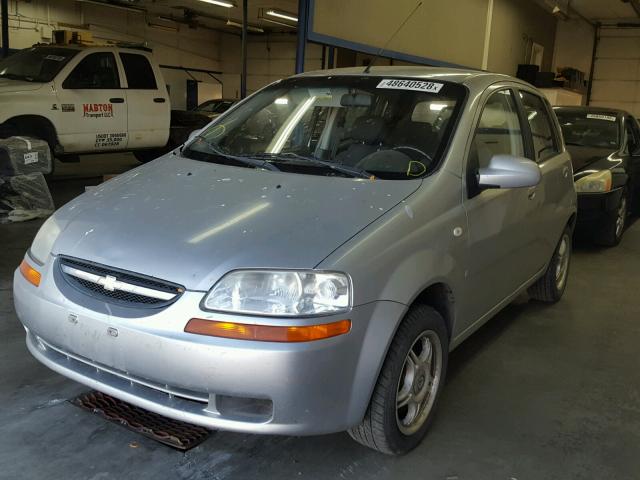 KL1TD66668B048352 - 2008 CHEVROLET AVEO BASE Күміс фото 2