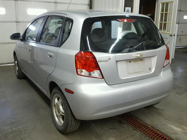 KL1TD66668B048352 - 2008 CHEVROLET AVEO BASE Күміс фото 3