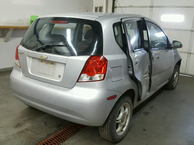 KL1TD66668B048352 - 2008 CHEVROLET AVEO BASE Күміс фото 4