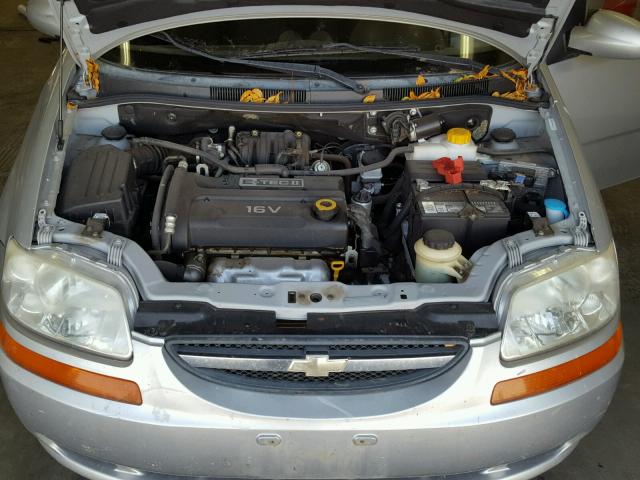 KL1TD66668B048352 - 2008 CHEVROLET AVEO BASE Күміс фото 7