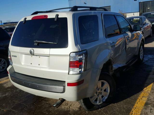 4M2CU81759KJ07813 - 2009 MERCURY MARINER WHITE photo 4