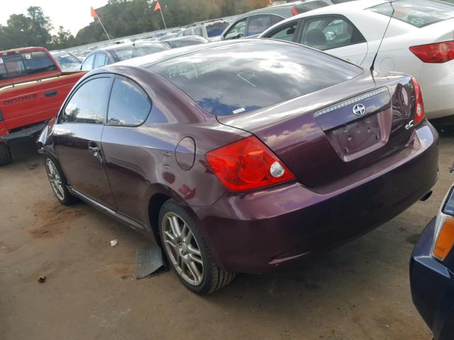 JTKDE177670171821 - 2007 TOYOTA SCION TC 紫色 照片 3