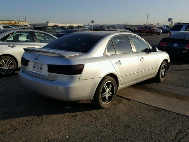 5NPET46C77H179348 - 2007 HYUNDAI SONATA GLS GRAY photo 4