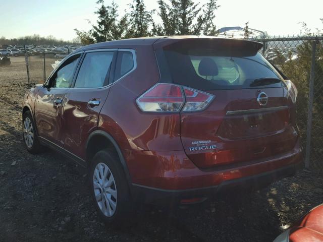 KNMAT2MV7FP502713 - 2015 NISSAN ROGUE S RED photo 3