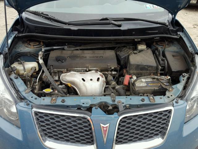 5Y2SP67059Z415563 - 2009 PONTIAC VIBE BLUE photo 7