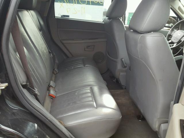 1J4GR48K06C296799 - 2006 JEEP GRAND CHER BLACK photo 6