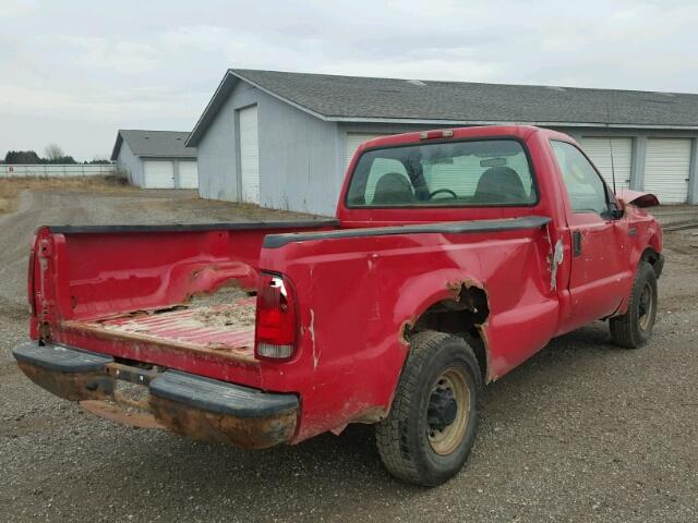 3FTNF20L13MB33670 - 2003 FORD F250 SUPER RED photo 4