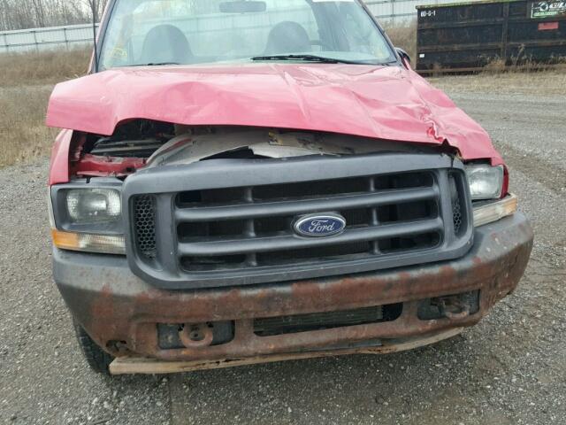 3FTNF20L13MB33670 - 2003 FORD F250 SUPER RED photo 9