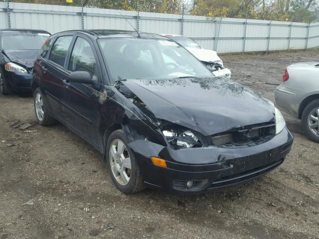 1FAHP37N67W271448 - 2007 FORD FOCUS ZX5 BLACK photo 1