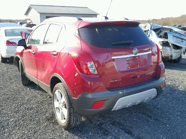 KL4CJASB3GB658838 - 2016 BUICK ENCORE BURGUNDY photo 3