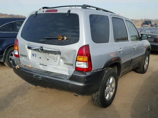 4F2YZ04183KM43114 - 2003 MAZDA TRIBUTE LX SILVER photo 4