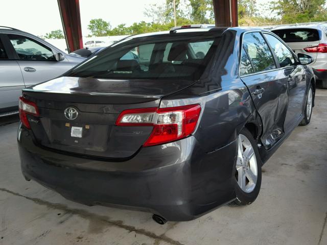 4T1BF1FK6CU147812 - 2012 TOYOTA CAMRY BASE CHARCOAL photo 4