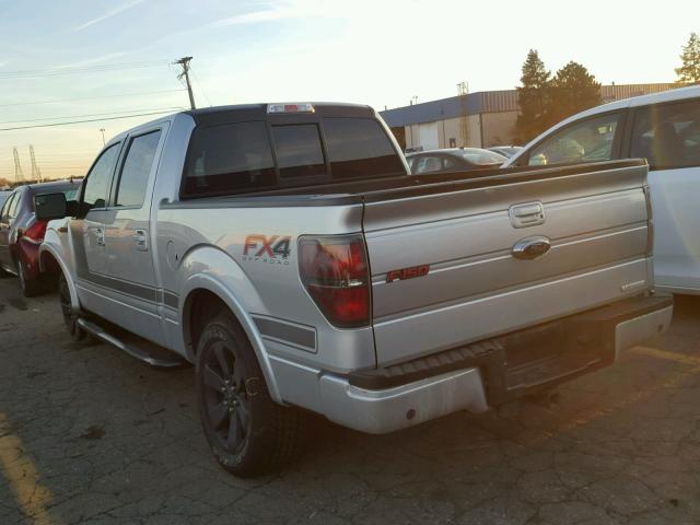 1FTFW1ET0DFA89413 - 2013 FORD F150 SUPER SILVER photo 3