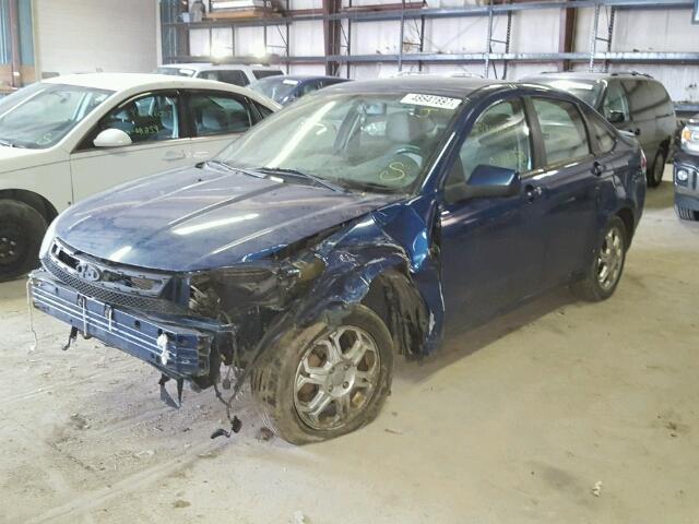 1FAHP35N98W157285 - 2008 FORD FOCUS SE BLUE photo 2