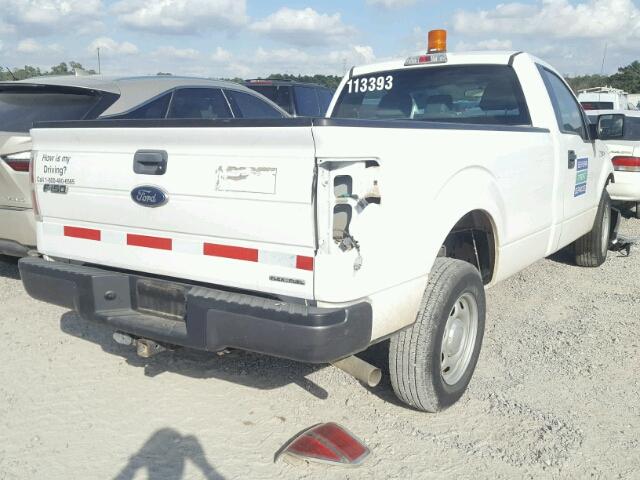 1FTNF1CF5EKE57912 - 2014 FORD F150 WHITE photo 4