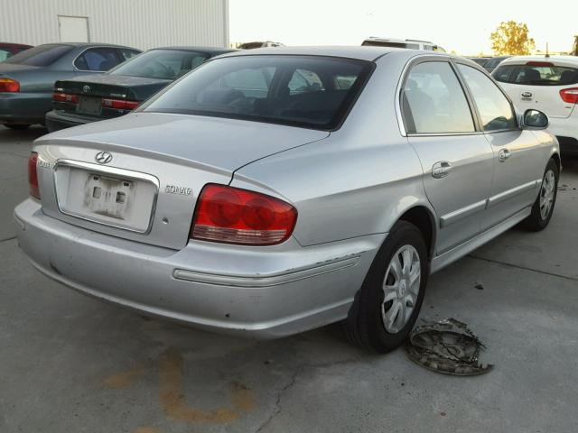 KMHWF25S13A903105 - 2003 HYUNDAI SONATA GL SILVER photo 4