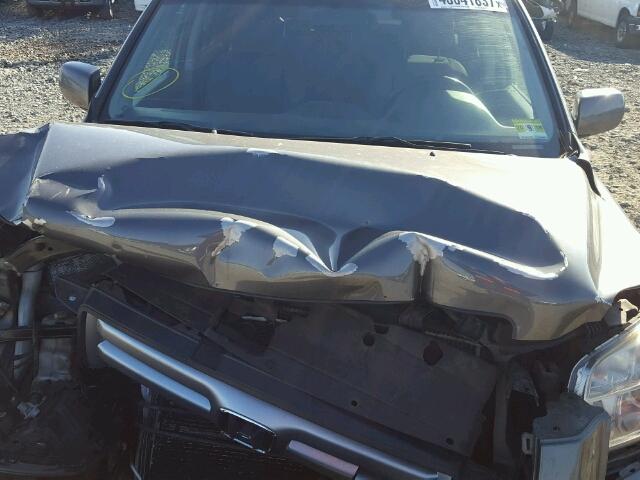 5FNYF18108B503870 - 2008 HONDA PILOT LX GRAY photo 7