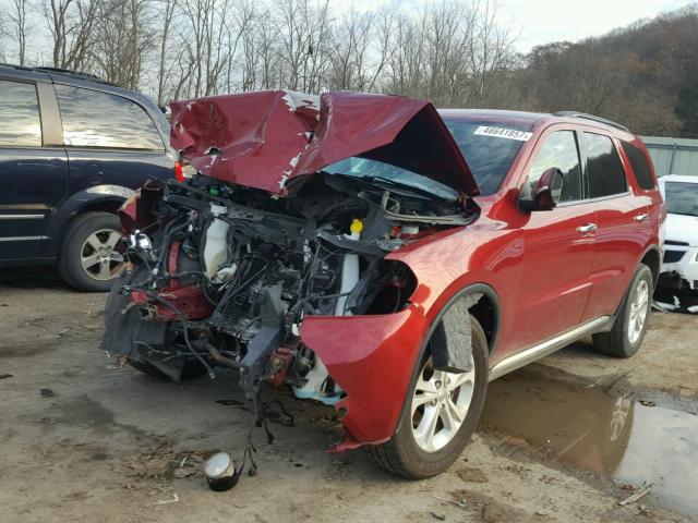 1C4RDJDGXDC664724 - 2013 DODGE DURANGO CR RED photo 2