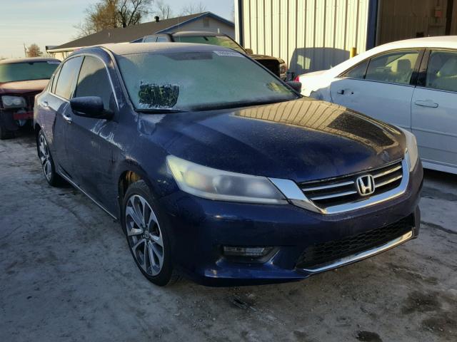 1HGCR2F58EA278682 - 2014 HONDA ACCORD SPO BLUE photo 1