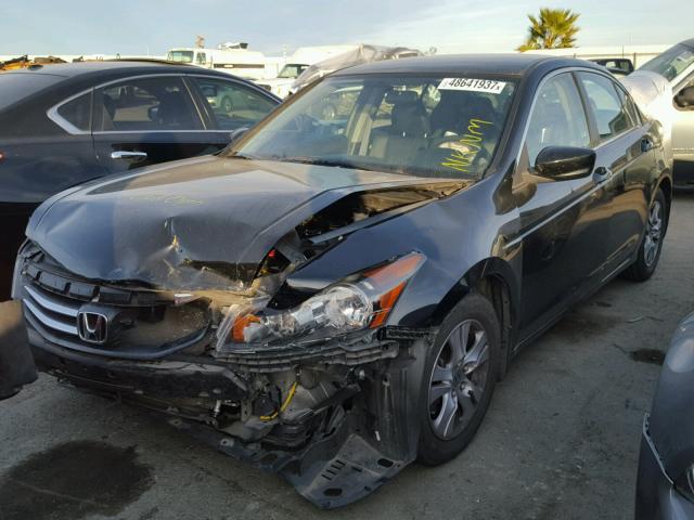 1HGCP2F6XCA037833 - 2012 HONDA ACCORD SE BLACK photo 2