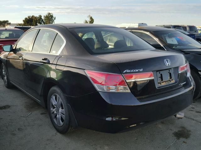 1HGCP2F6XCA037833 - 2012 HONDA ACCORD SE BLACK photo 3