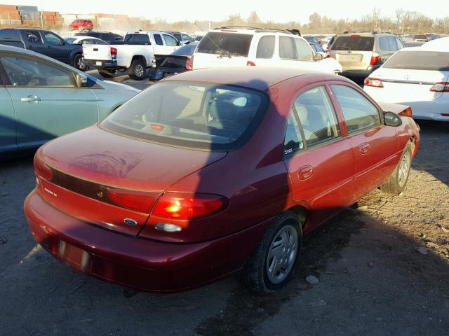 1FAFP13P8WW320764 - 1998 FORD ESCORT SE RED photo 4