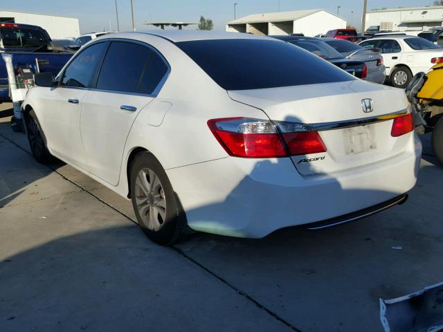 1HGCR2F30EA127334 - 2014 HONDA ACCORD LX WHITE photo 3