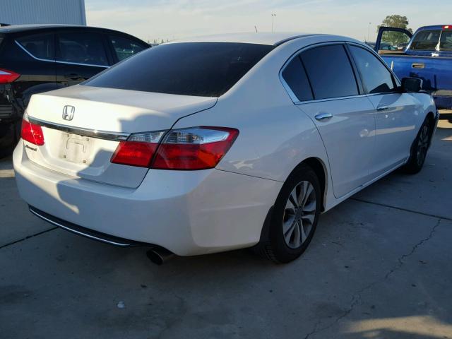 1HGCR2F30EA127334 - 2014 HONDA ACCORD LX WHITE photo 4