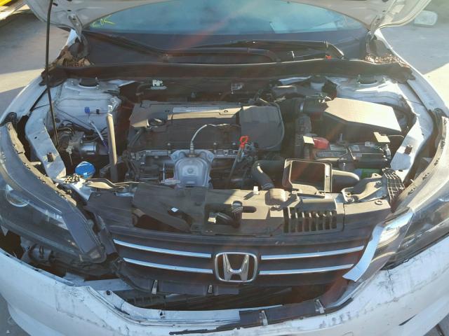 1HGCR2F30EA127334 - 2014 HONDA ACCORD LX WHITE photo 7