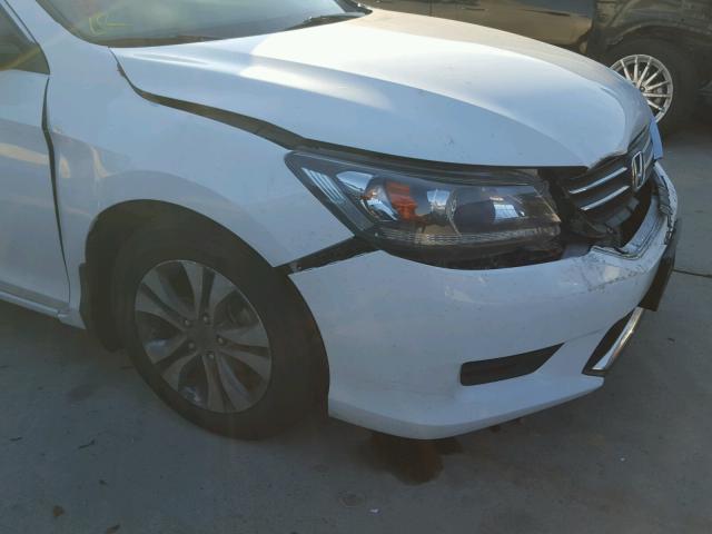 1HGCR2F30EA127334 - 2014 HONDA ACCORD LX WHITE photo 9