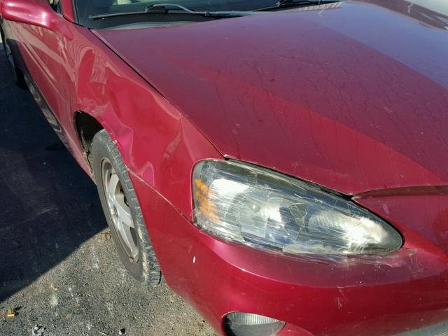 2G2WP522441336072 - 2004 PONTIAC GRAND PRIX RED photo 9