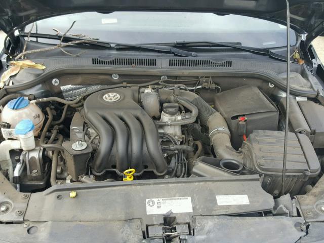 3VW2K7AJ6FM357494 - 2015 VOLKSWAGEN JETTA BASE CHARCOAL photo 7