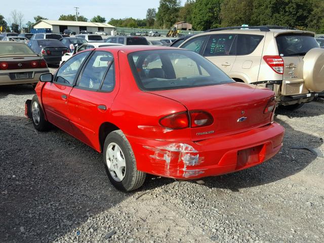 1G1JC524217374555 - 2001 CHEVROLET CAVALIER B RED photo 3